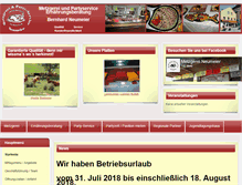 Tablet Screenshot of metzgerei-neumeier.de